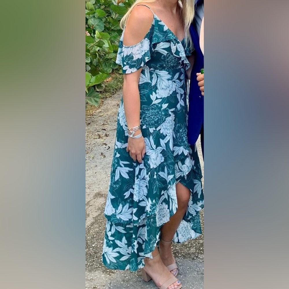 Pretty green floral dress
